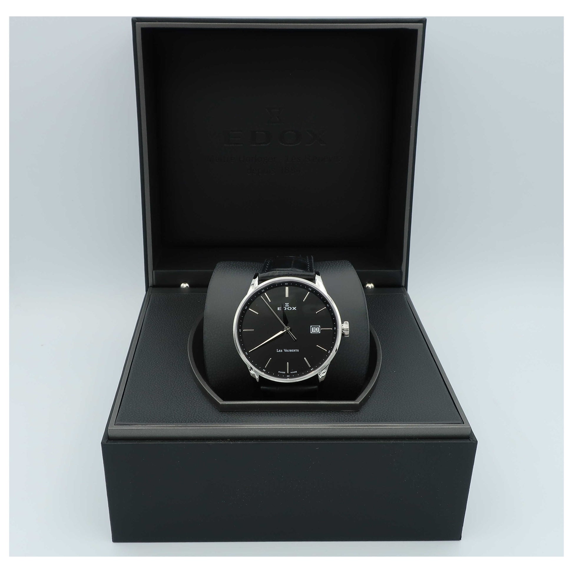 Edox Les Vauberts Men's Swiss Quartz (Battery-Powered) Watch 70172-3N-NIN-SD - Image #6