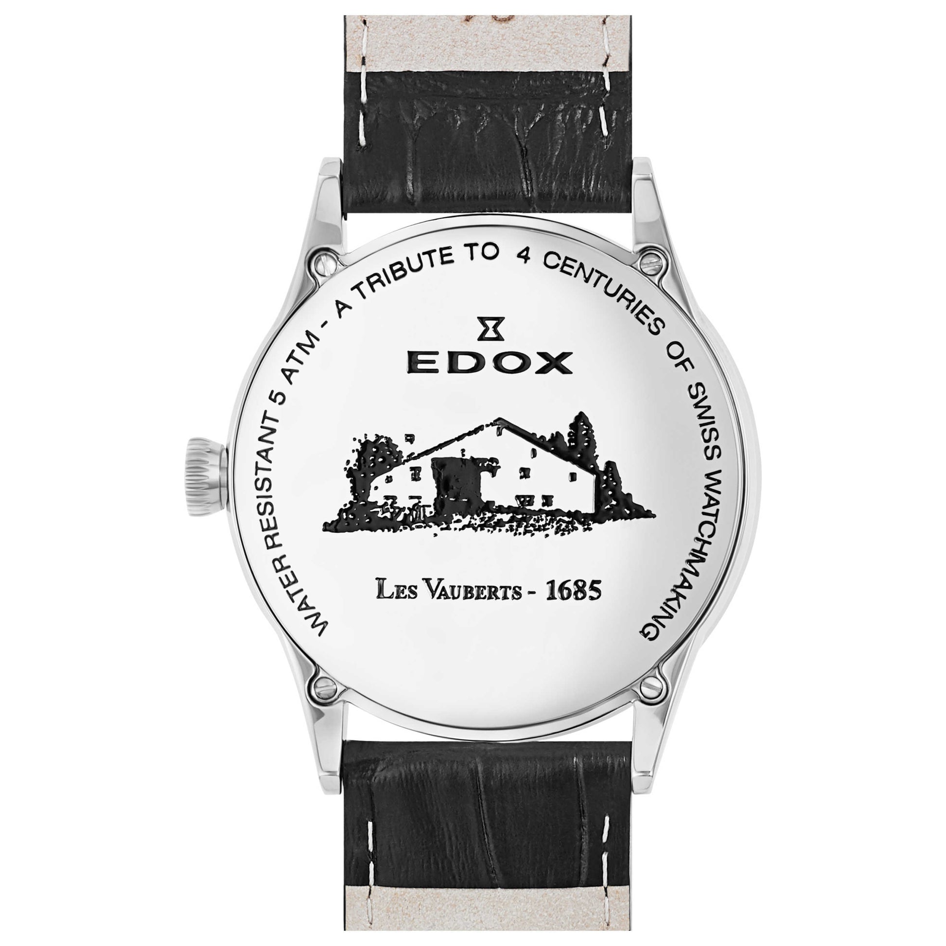 Edox Les Vauberts Men's Swiss Quartz (Battery-Powered) Watch 70172-3N-NIN - Image #2