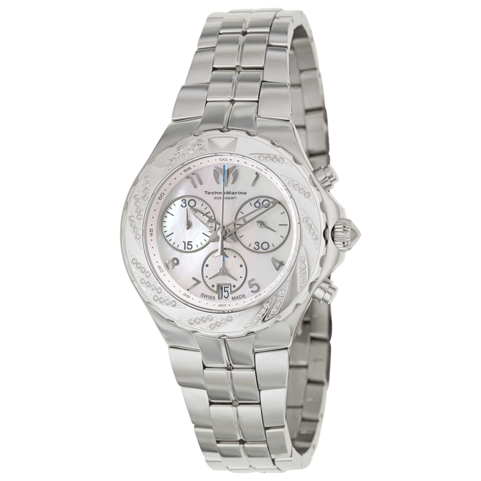 Front view of TechnoMarine Sea Pearl Women's Swiss Quartz (Battery-Powered) Watch 713007