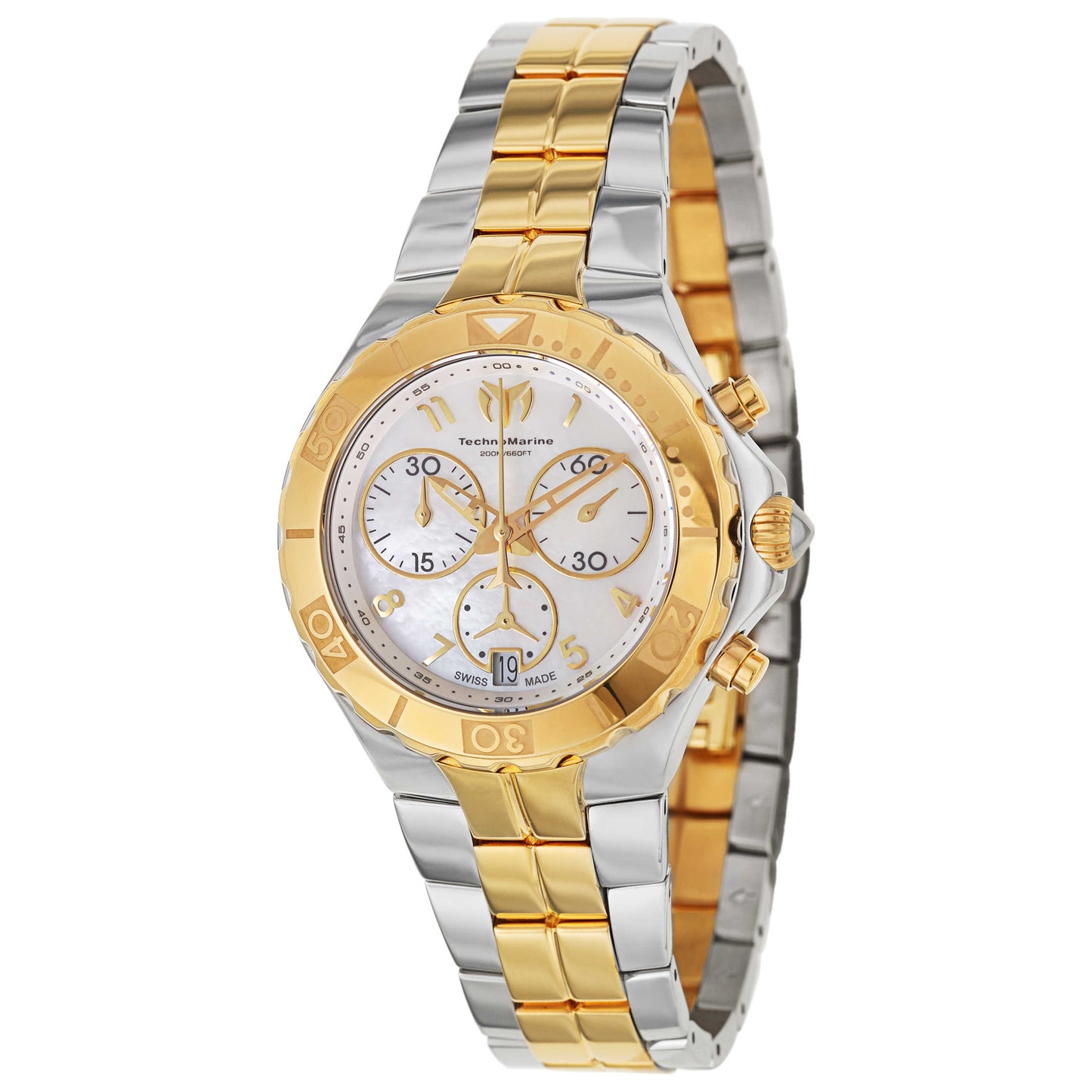 Front view of TechnoMarine Sea Pearl Women's Swiss Quartz (Battery-Powered) Watch 714002