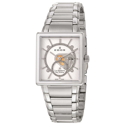 Front view of Edox Les Bemonts Men's Manual-Wind Watch 72012-3-AIN