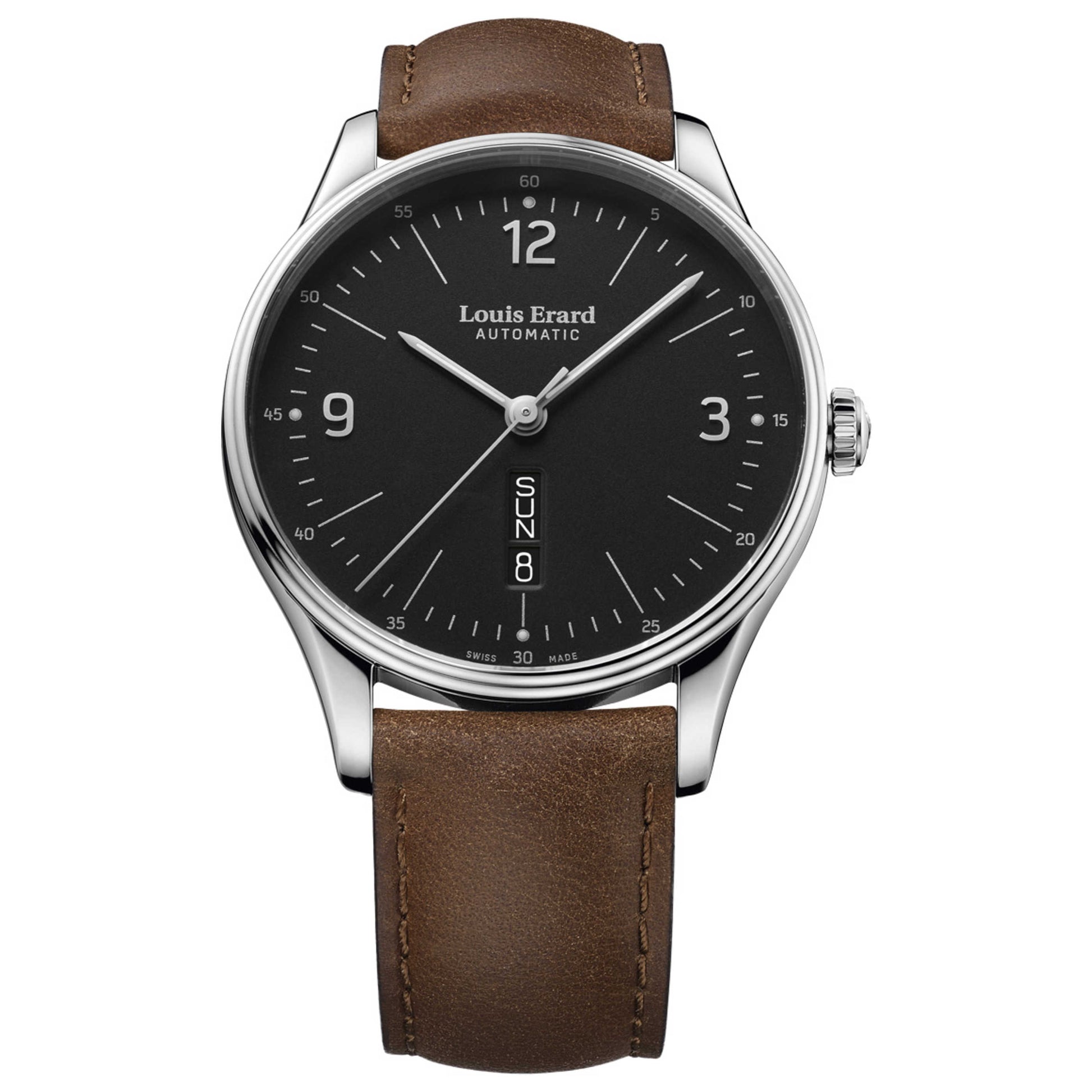 Front view of Louis Erard Heritage Men's Automatic Watch 72288AA02BVA01