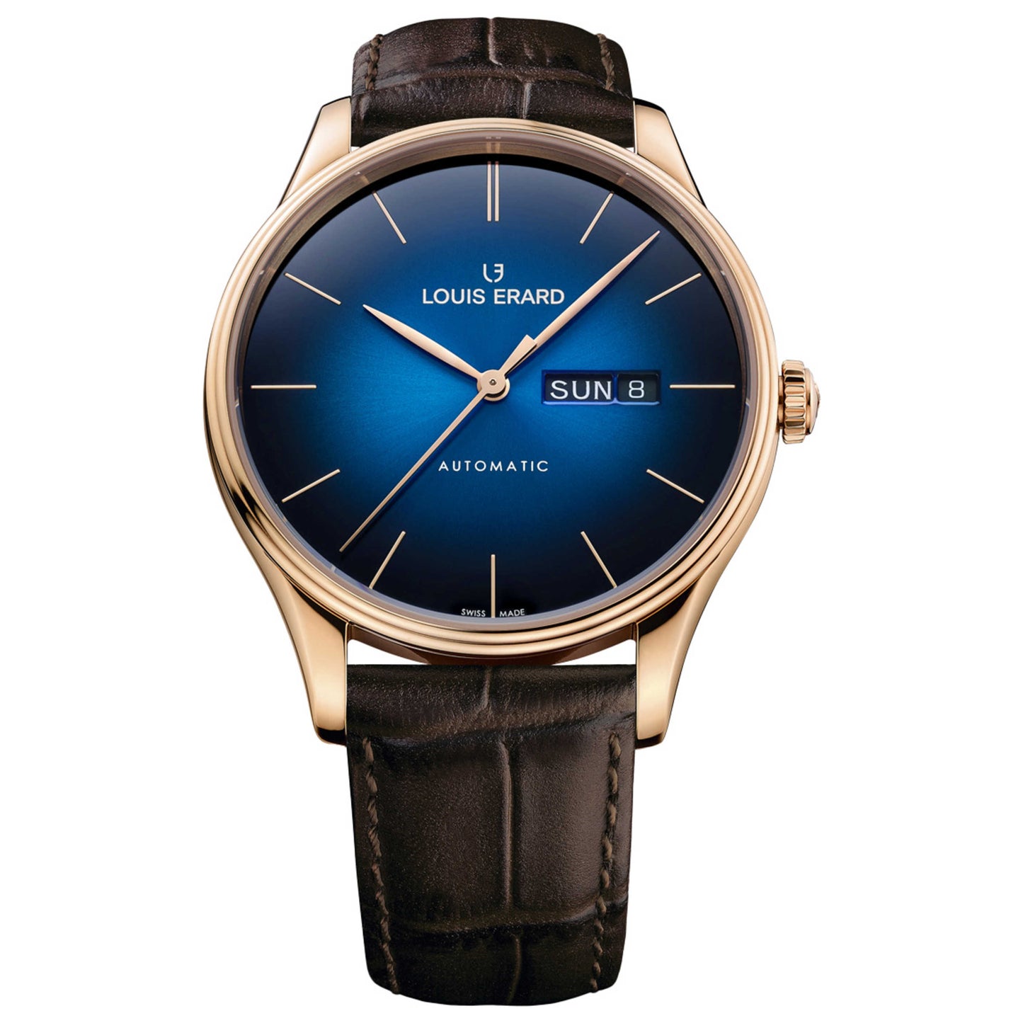Front view of Louis Erard Heritage Men's Automatic Watch 72288PR55BARC80