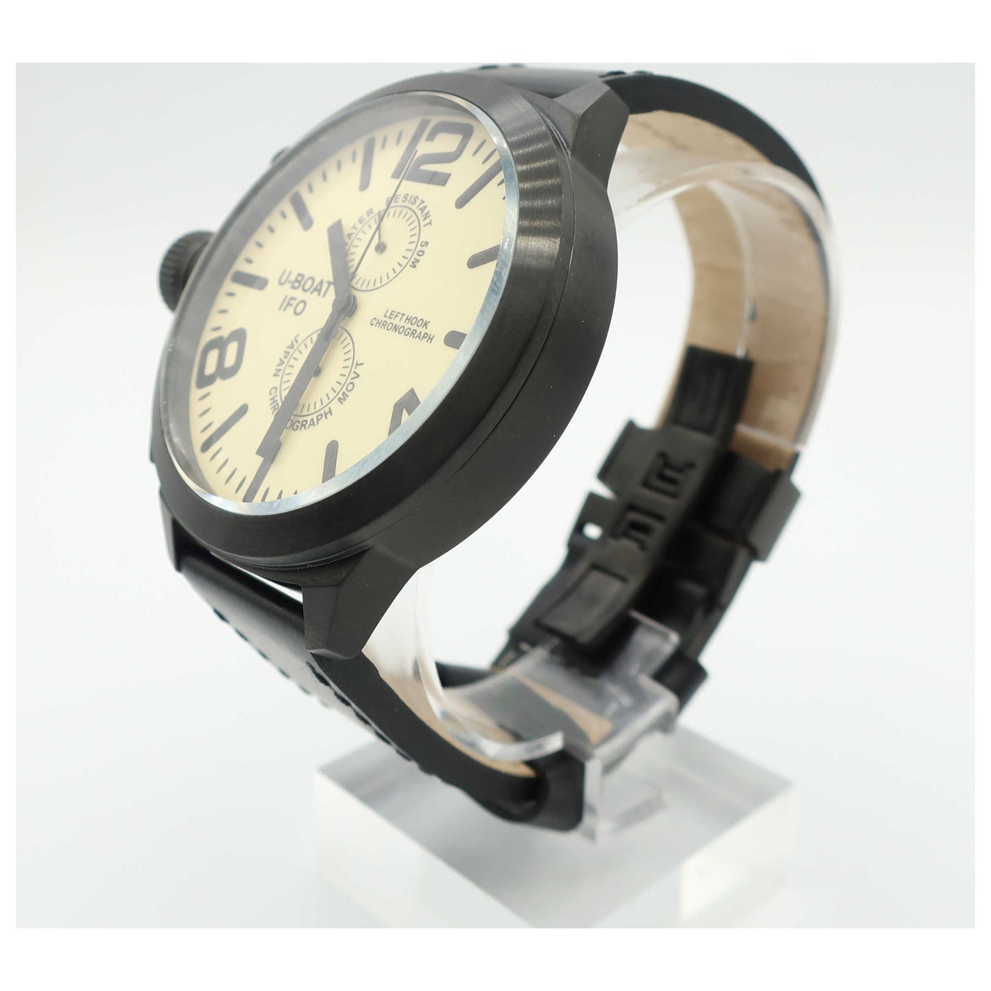 U-Boat Left Hook Men's Japanese Quartz (Battery-Powered) Watch 7249-SD - Image #4