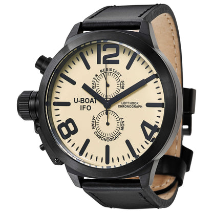 Front view of U-Boat Left Hook Men's Japanese Quartz (Battery-Powered) Watch 7249