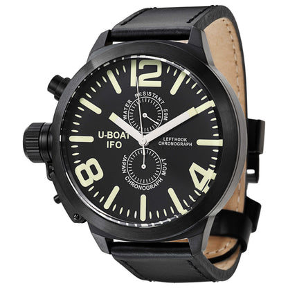 Front view of U-Boat Left Hook Men's Japanese Quartz (Battery-Powered) Watch 7250