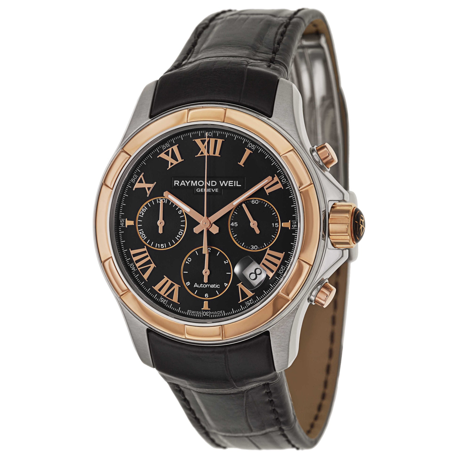 Front view of Raymond Weil Parsifal Men's Automatic Watch 7260-SC5-00208