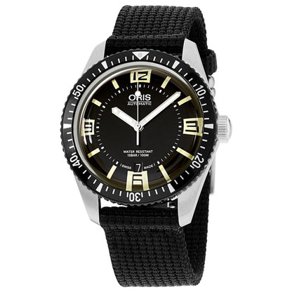Front view of Oris Divers Men's Automatic Watch 73377074064TSBLK
