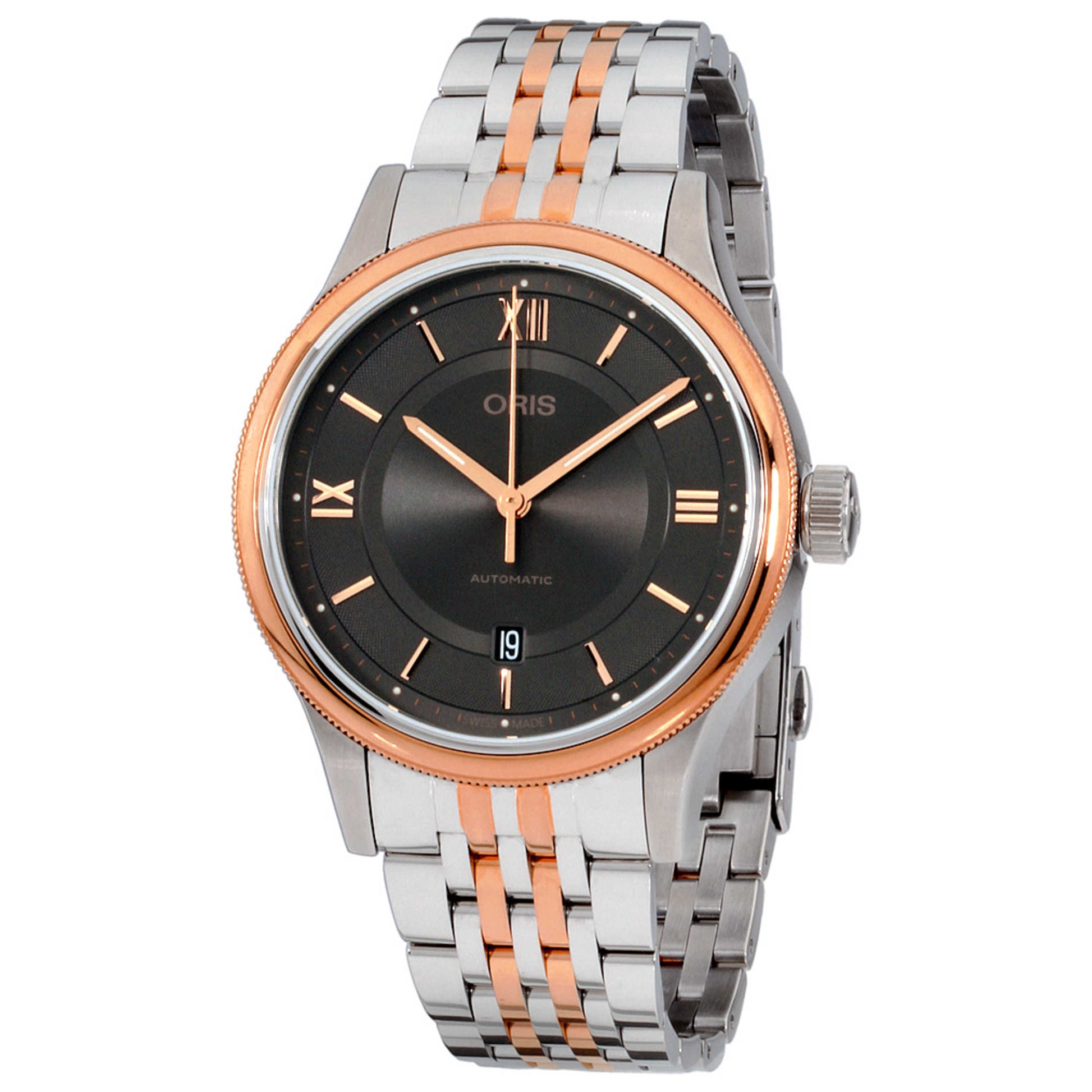 Front view of Oris Classic Men's Automatic Watch 73377194373MB