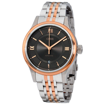 Front view of Oris Classic Men's Automatic Watch 73377194373MB