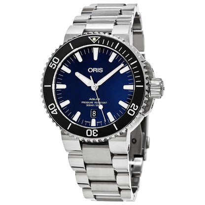 Front view of Oris Aquis Men's Automatic Watch 73377304135MB