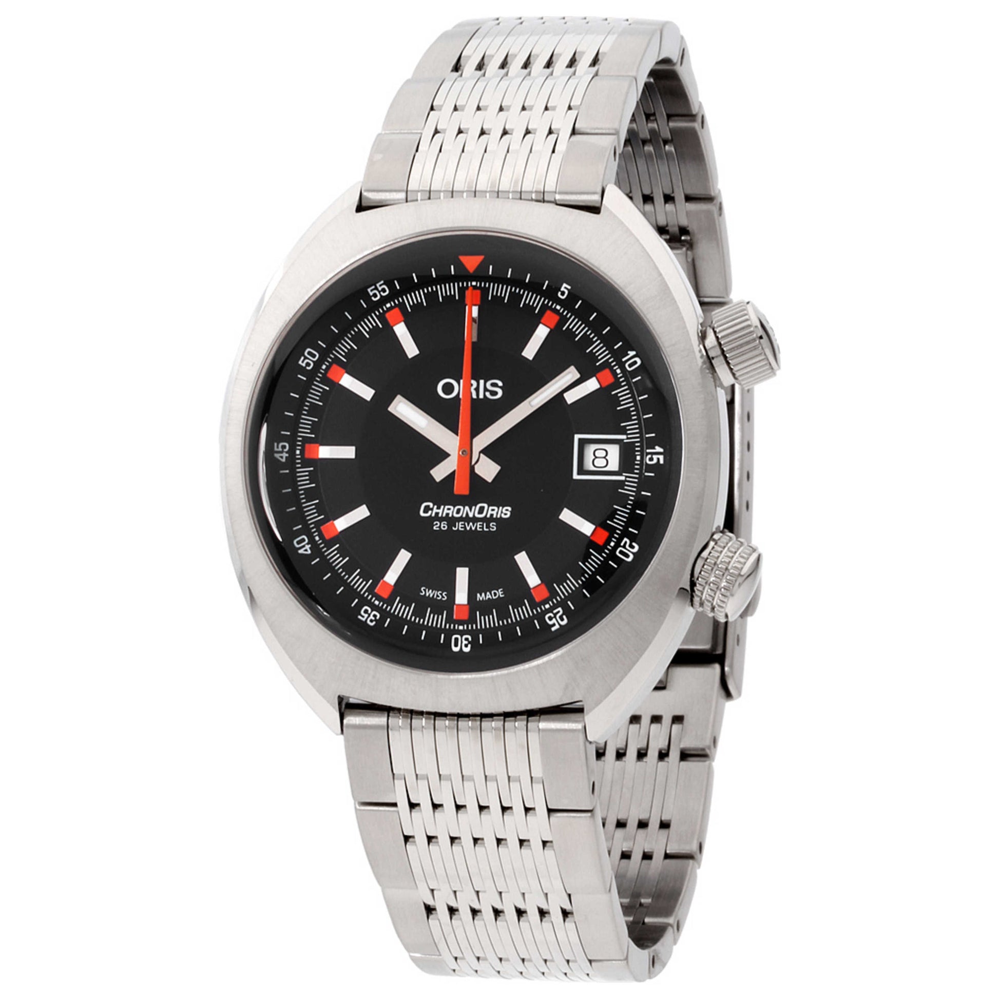 Front view of Oris Chronoris Men's Automatic Watch 73377374054MB