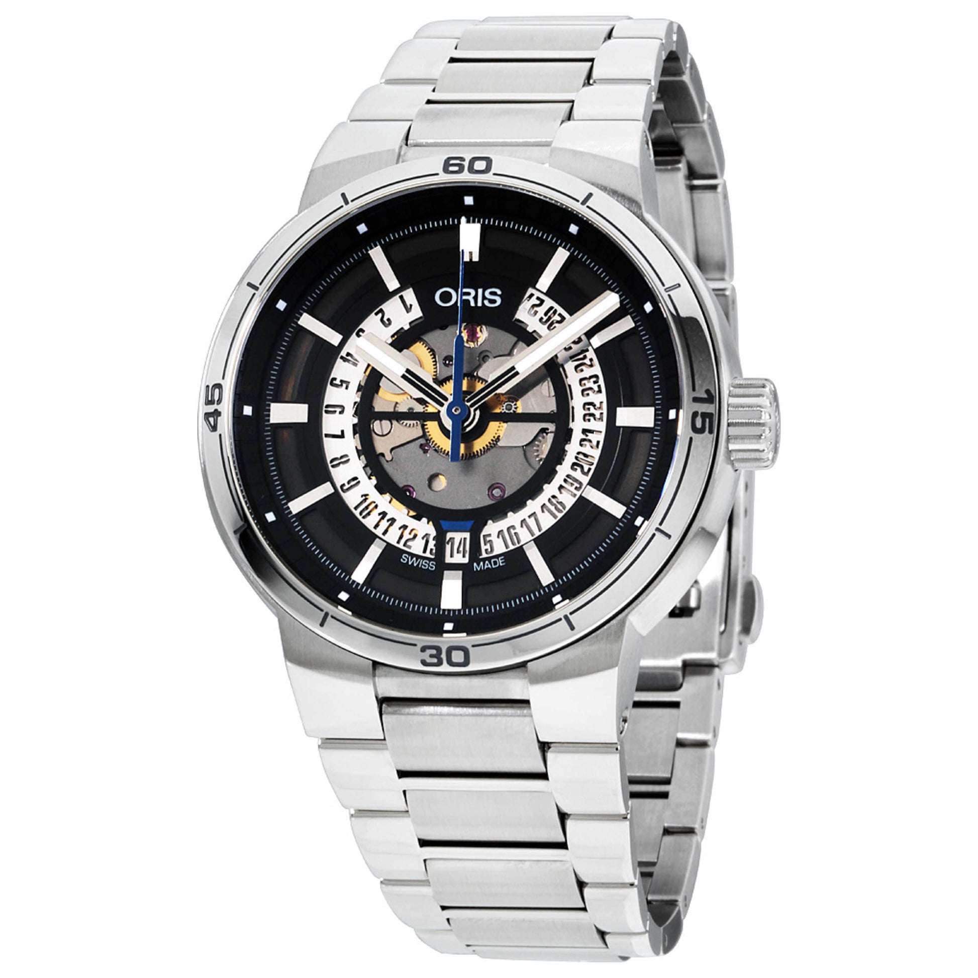 Front view of Oris TT1 Men's Automatic Watch 73377524124MB