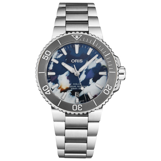 Front view of Oris Aquis Women's Automatic Watch 73377664150SET