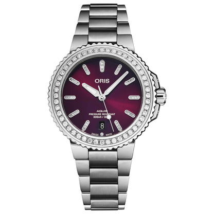 Front view of Oris Aquis Men's Automatic Watch 73377664998MB