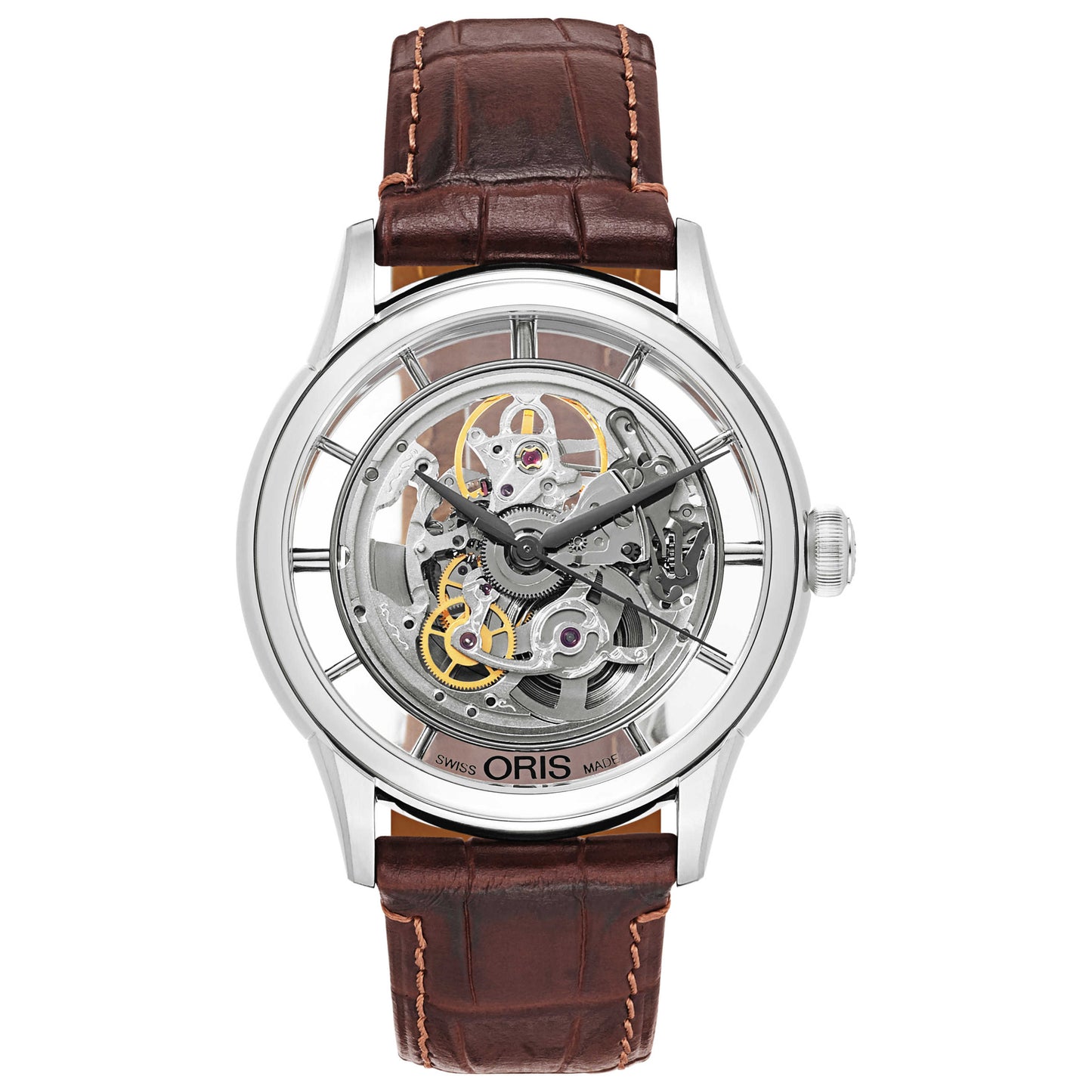 Front view of Oris Artelier Men's Automatic Watch 734-7684-4051