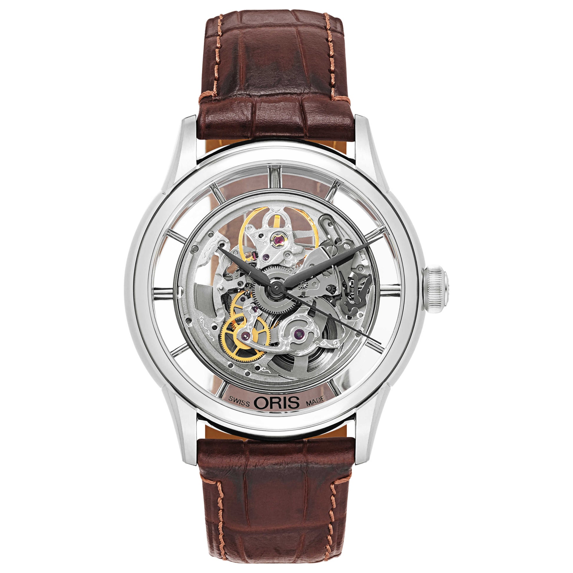 Front view of Oris Artelier Men's Automatic Watch 734-7684-4051