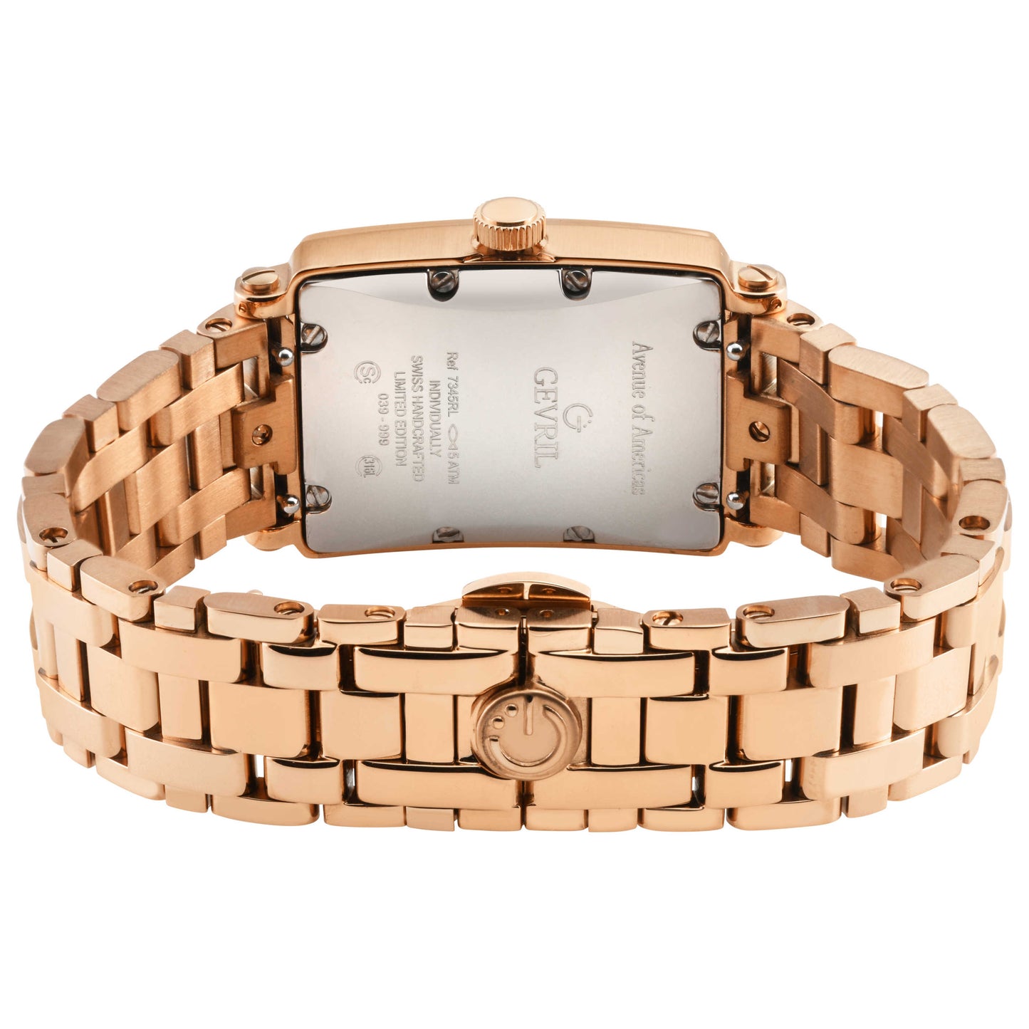 Gevril Avenue of Americas Mini Diamond Women's Quartz Watch 7345RLB - Image #2