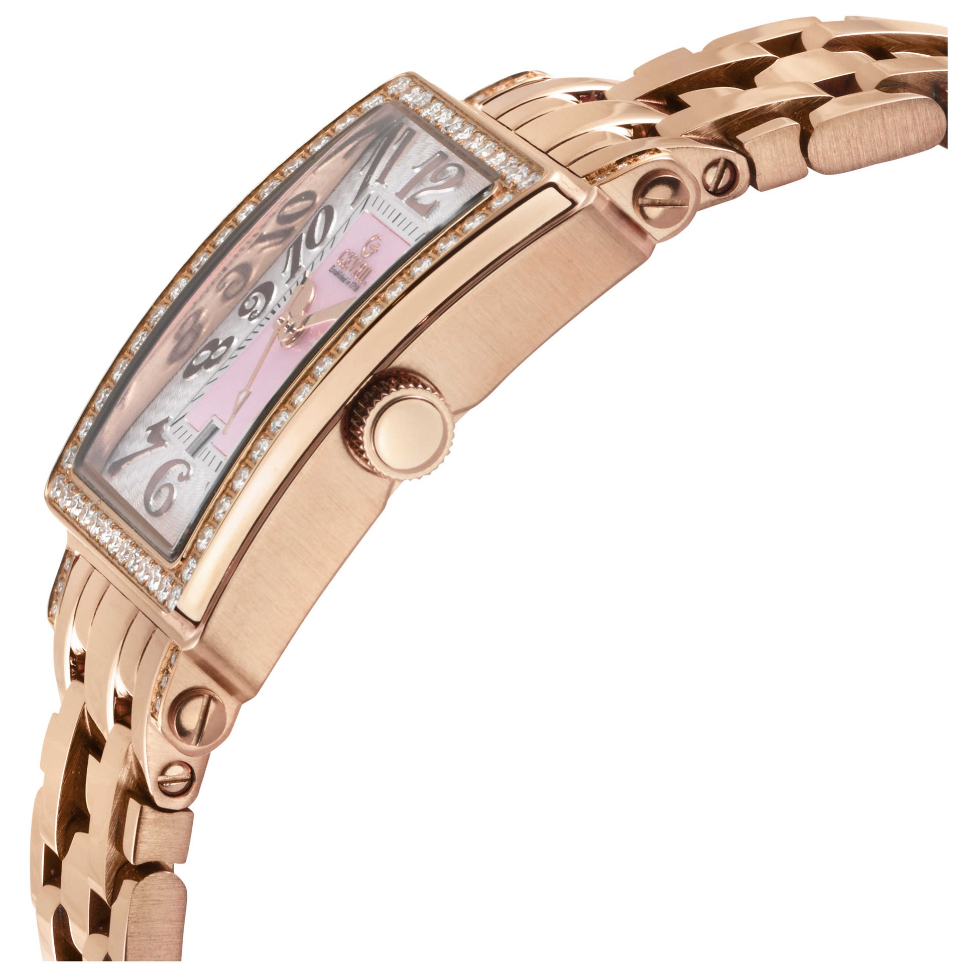 Gevril Avenue of Americas Mini Diamond Women's Quartz Watch 7345RLB - Image #4