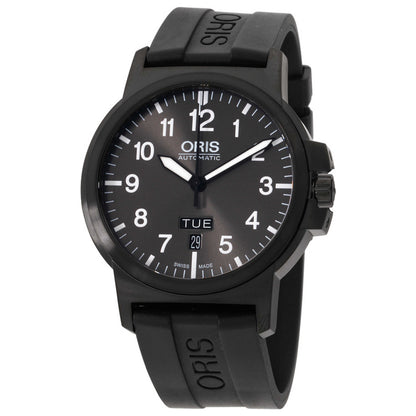 Front view of Oris BC3 Men's Automatic Watch 73576414733RSBLK