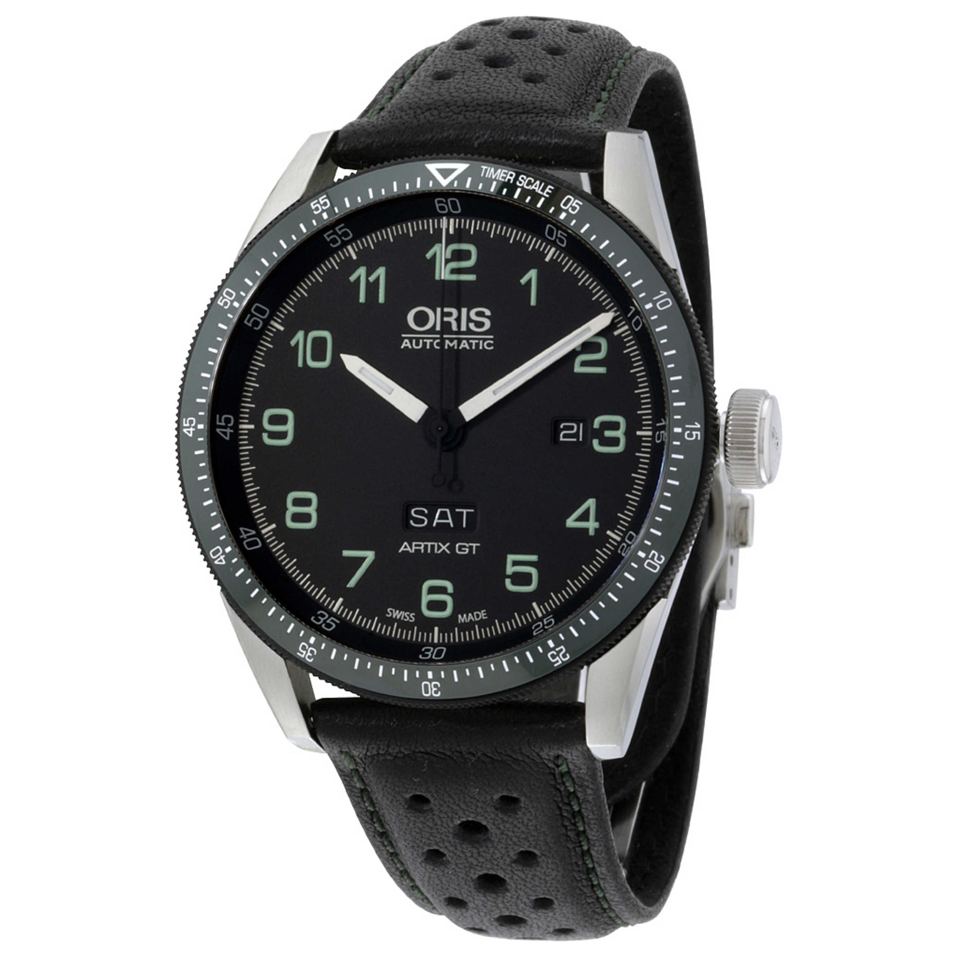 Front view of Oris Calobra Men's Automatic Watch 73577064494LS