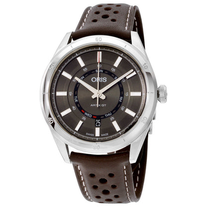 Front view of Oris Artix Men's Automatic Watch 73577514153LSBRN