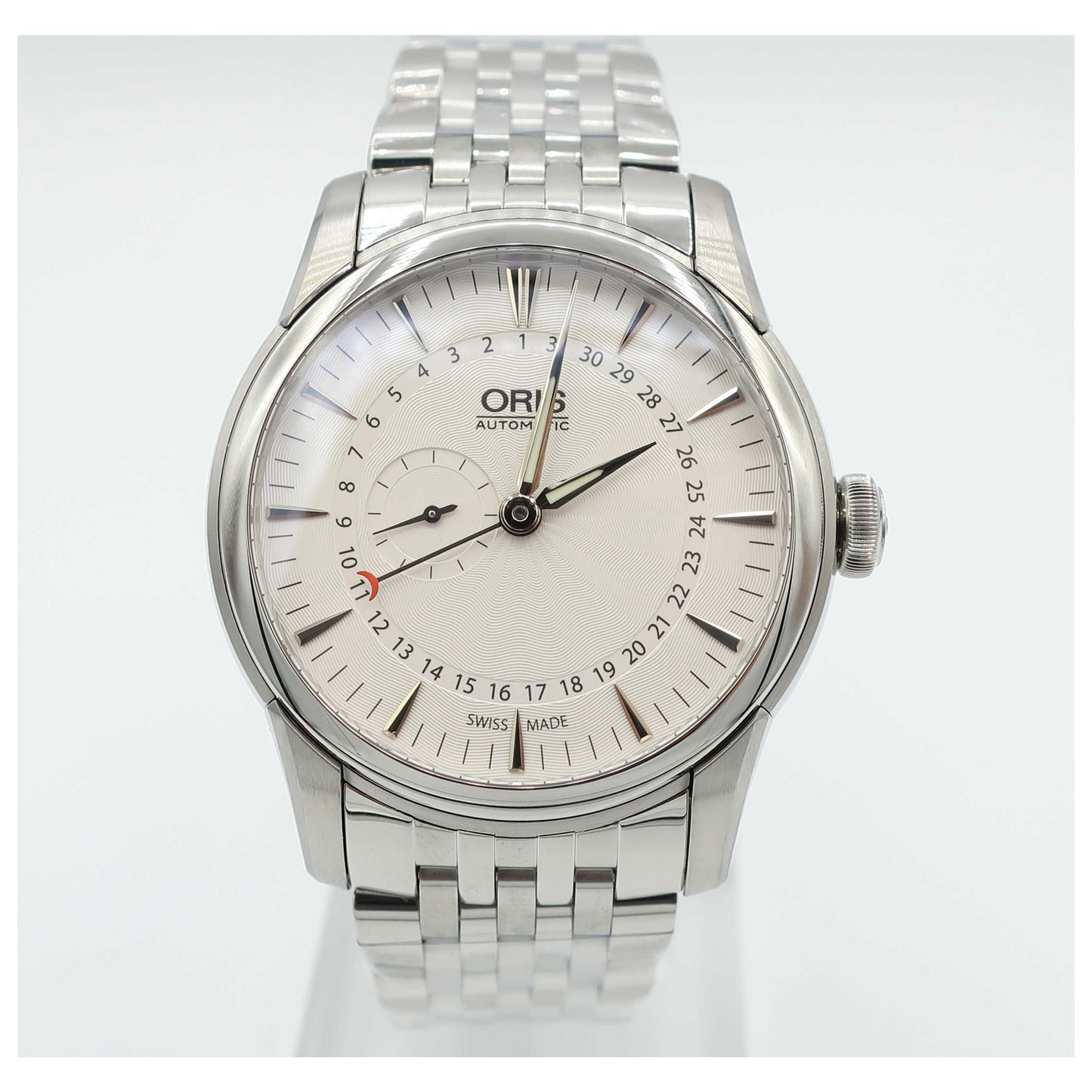 Front view of Oris Artelier Men's Automatic Watch 744-7665-4051-MB-SD