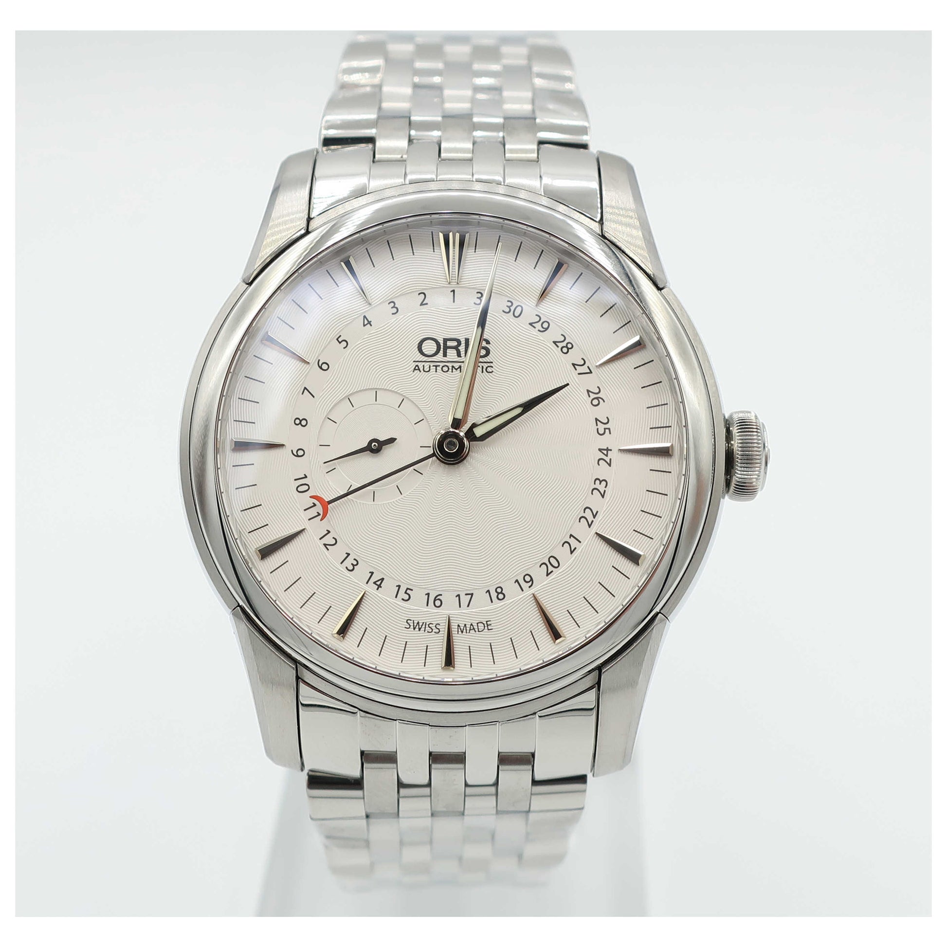 Front view of Oris Artelier Men's Automatic Watch 744-7665-4051-MB-SD