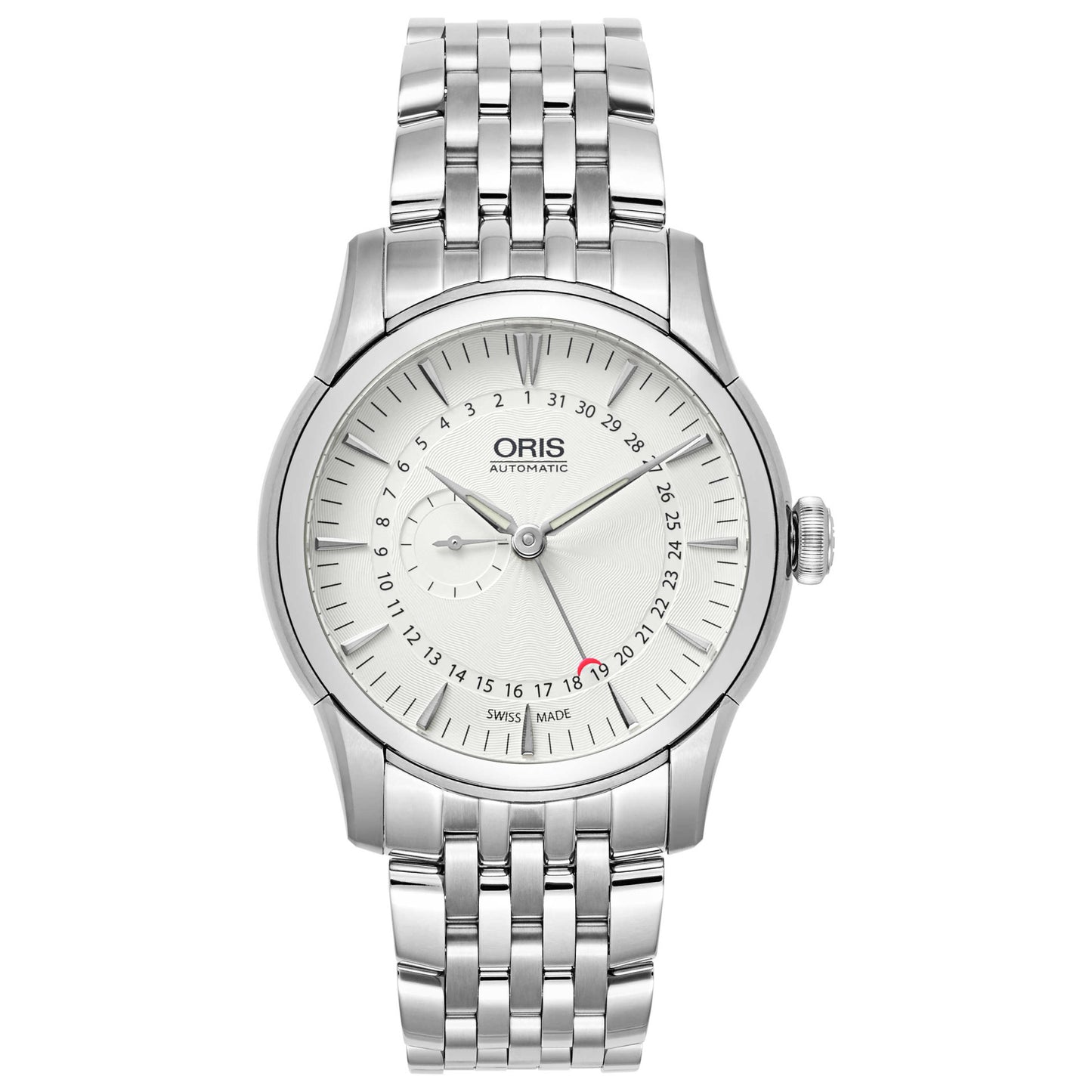 Front view of Oris Artelier Men's Automatic Watch 744-7665-4051-MB