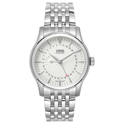 Front view of Oris Artelier Men's Automatic Watch 744-7665-4051-MB