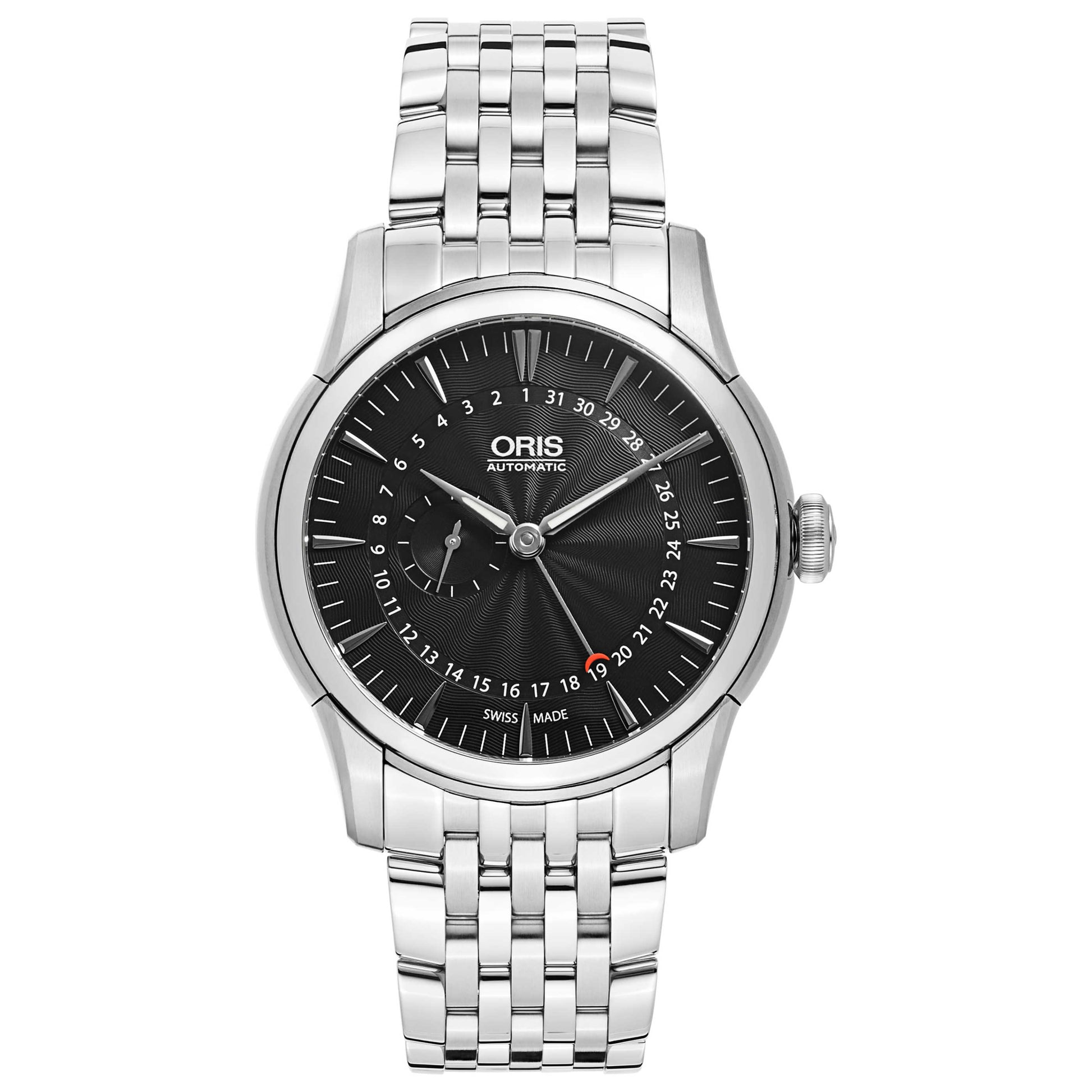Front view of Oris Artelier Men's Automatic Watch 744-7665-4054-MB