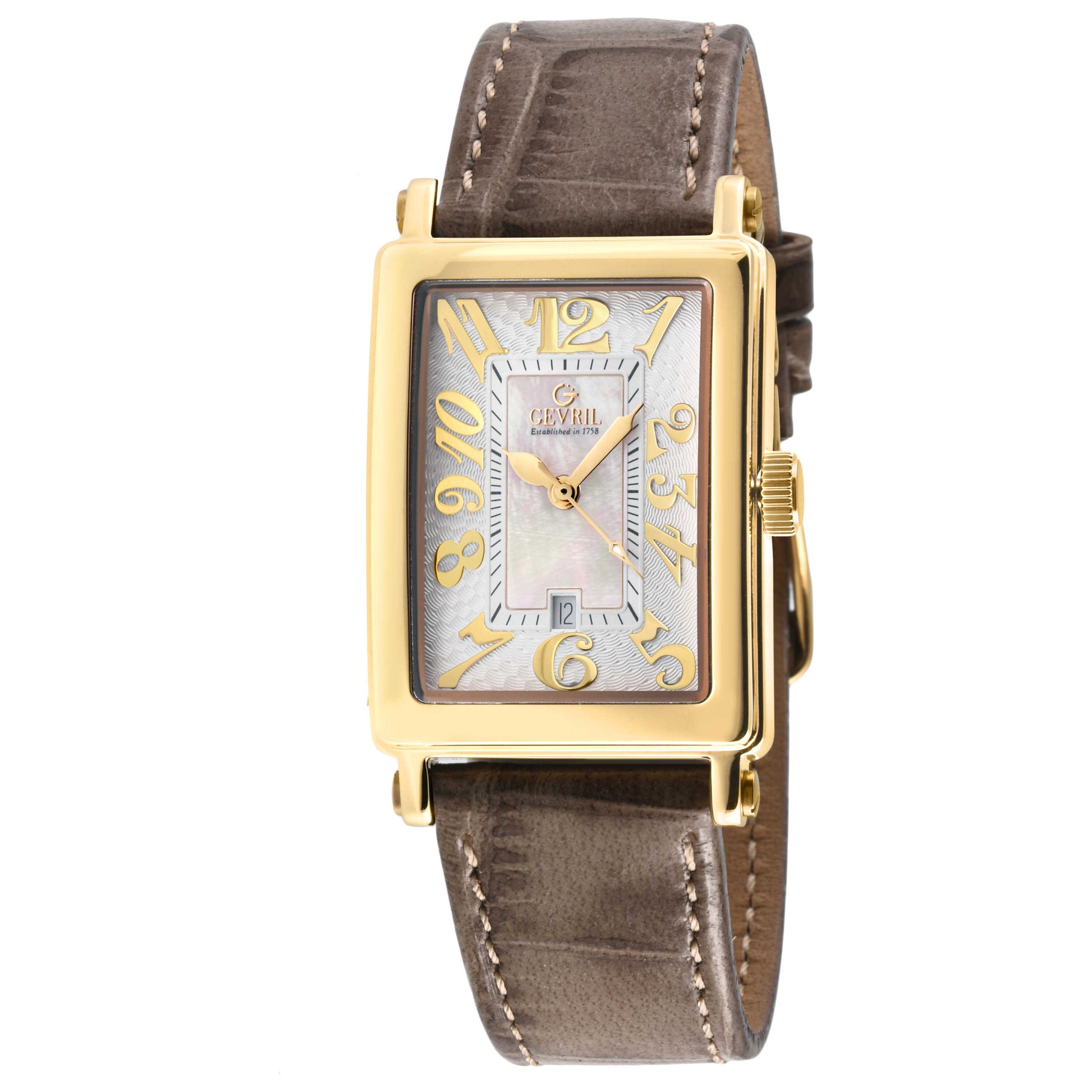 Front view of Gevril Avenue of Americas Mini Women's Quartz Watch 7444Y-3