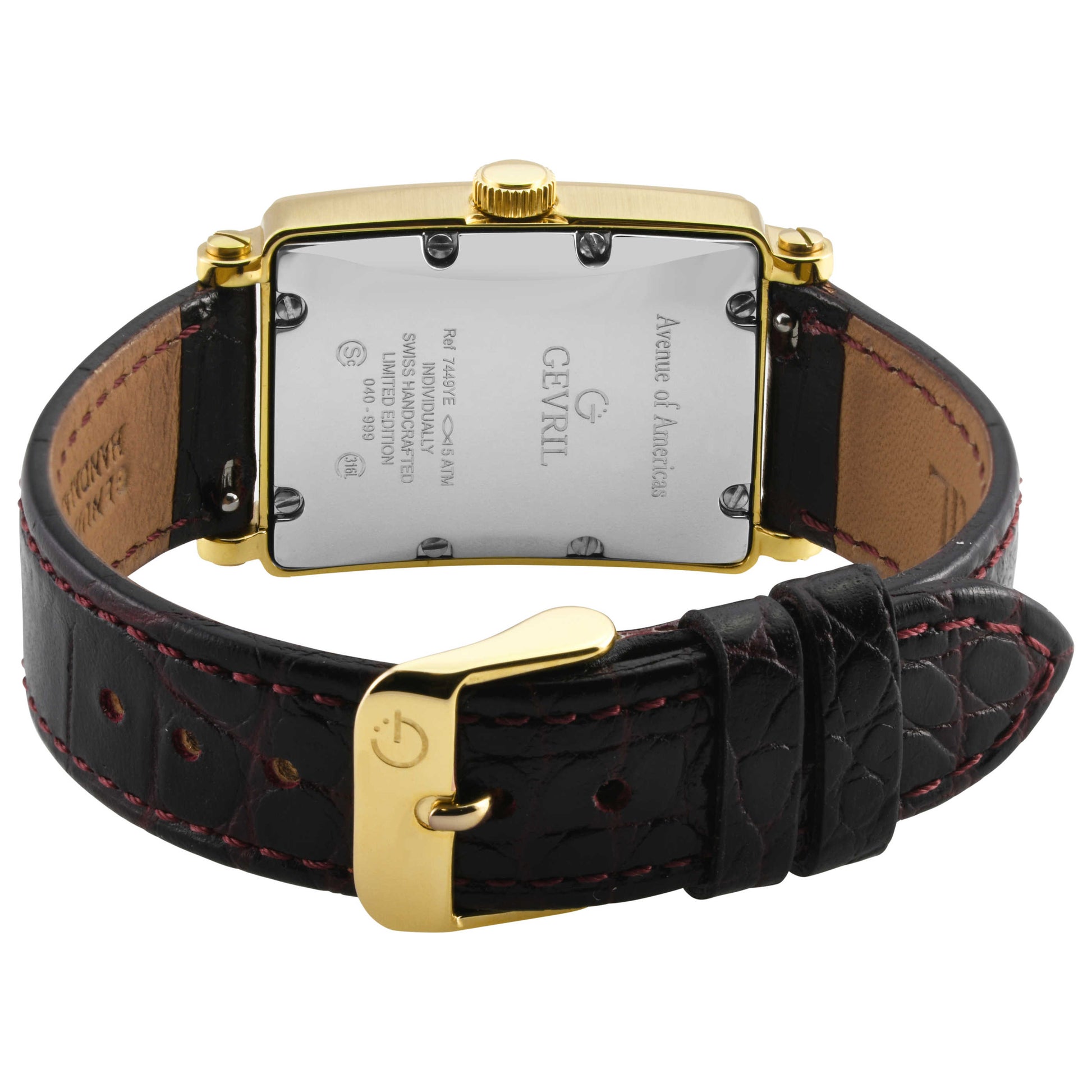 Gevril Avenue of Americas Mini Diamond Women's Quartz Watch 7449YE - Image #2