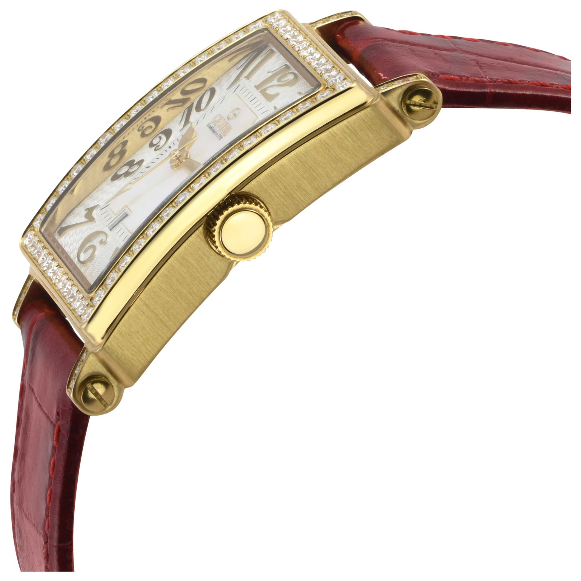 Gevril Avenue of Americas Mini Diamond Women's Quartz Watch 7449YL - Image #4