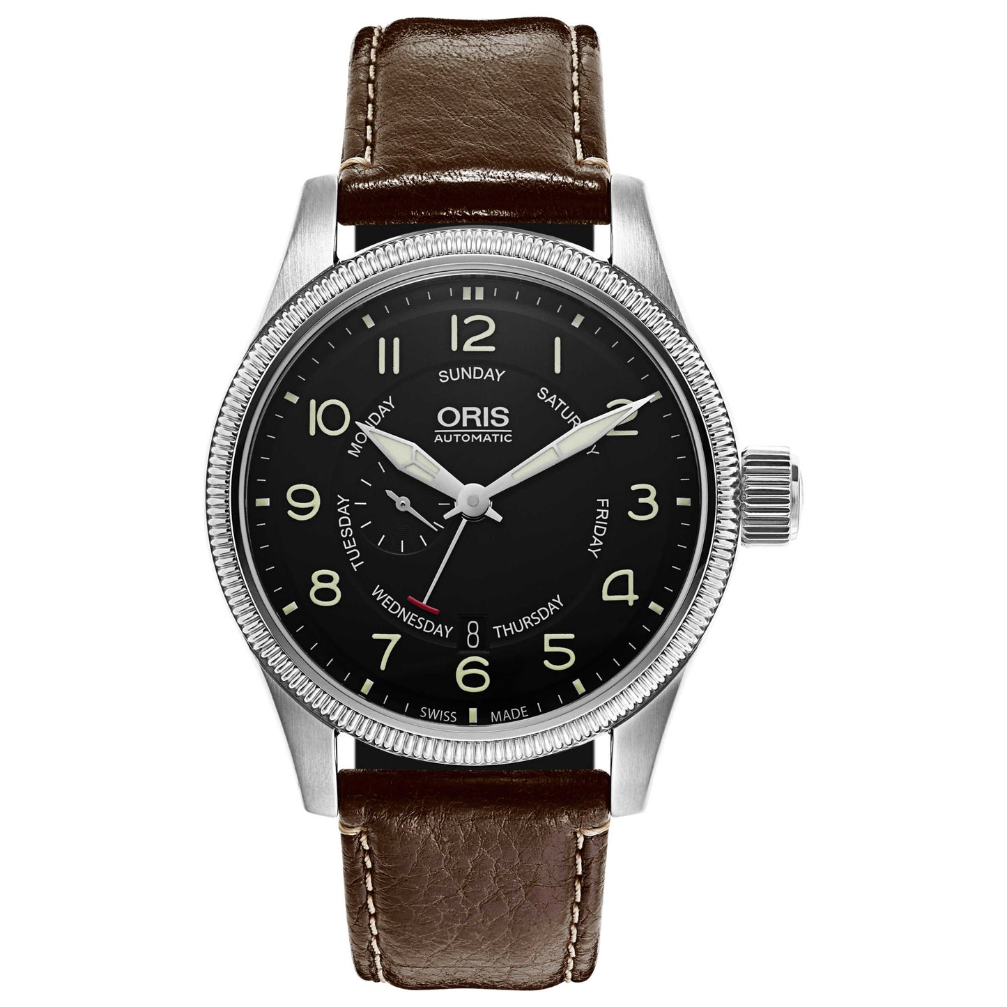 Front view of Oris Big Crown Men's Automatic Watch 745-7688-4064-LS