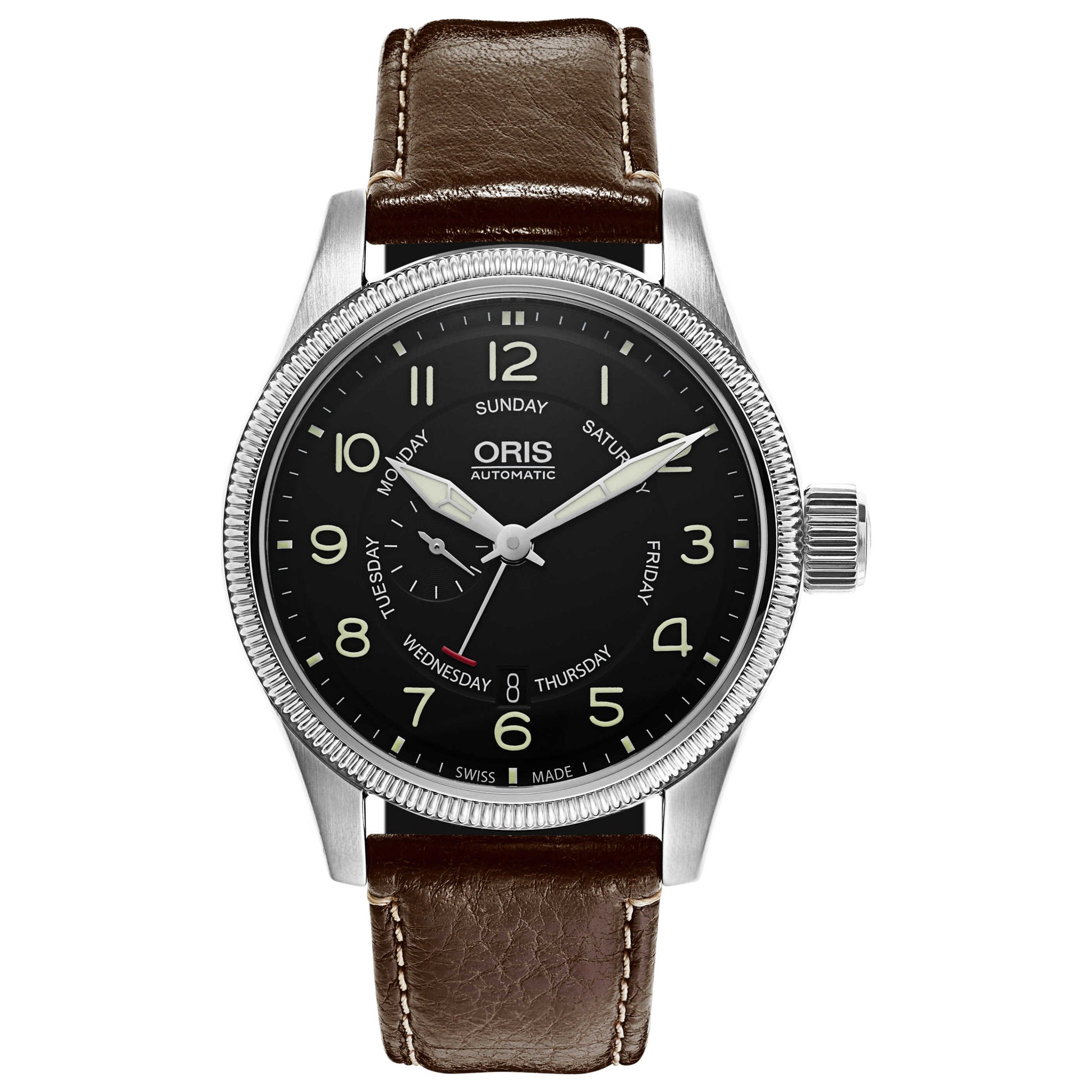 Front view of Oris Big Crown Men's Automatic Watch 745-7688-4064-LS