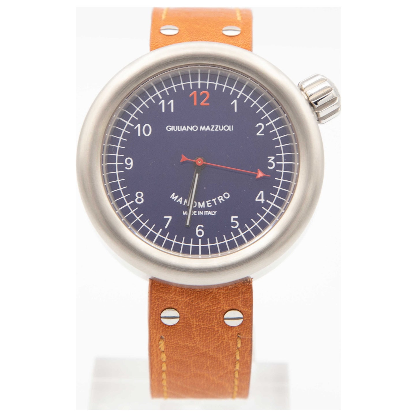 Front view of Giuliano Mazzuoli Manometro Men's Automatic Watch 74700RBBL145GHHB-SDV