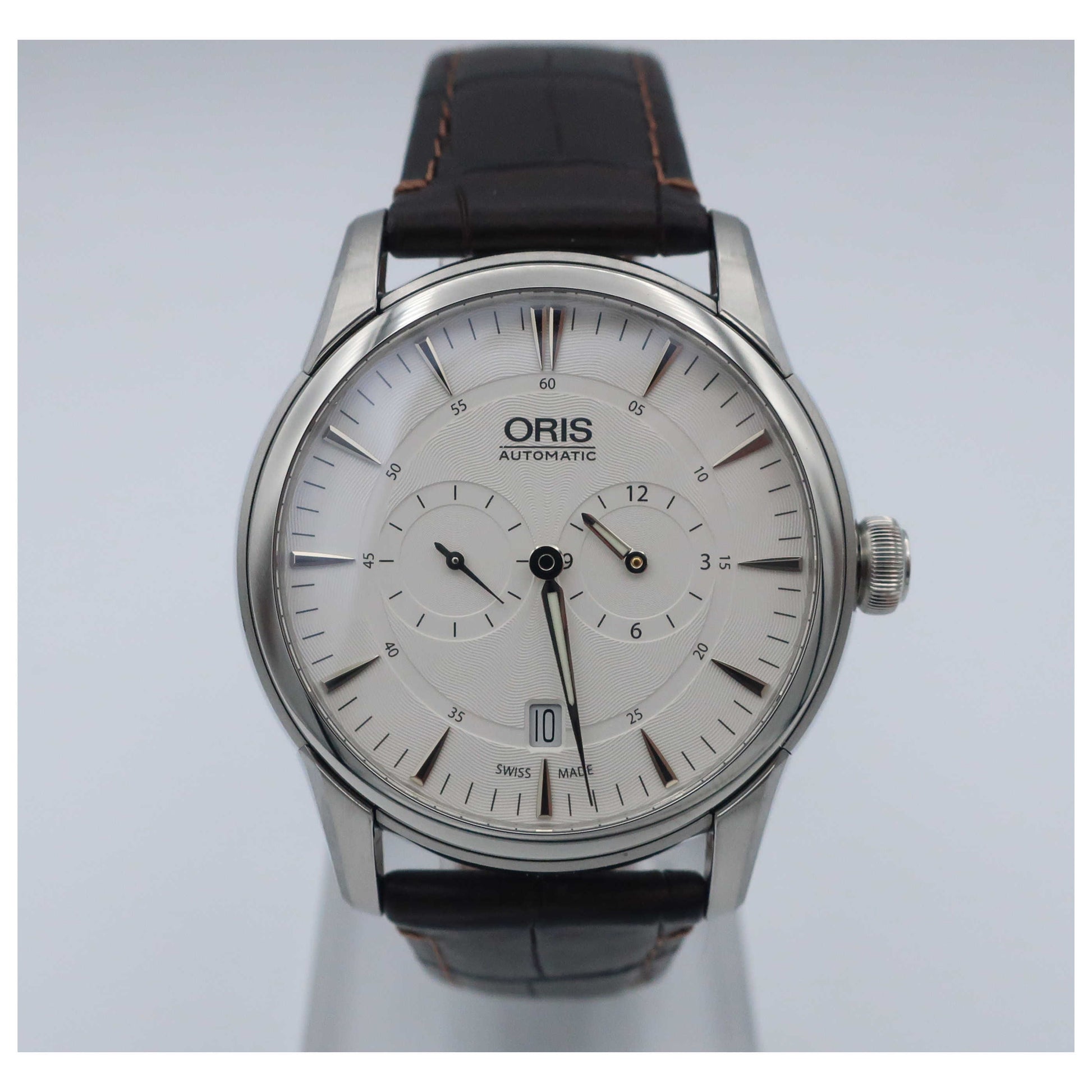 Front view of Oris Artelier Men's Automatic Watch 749-7667-4051-LS-SD