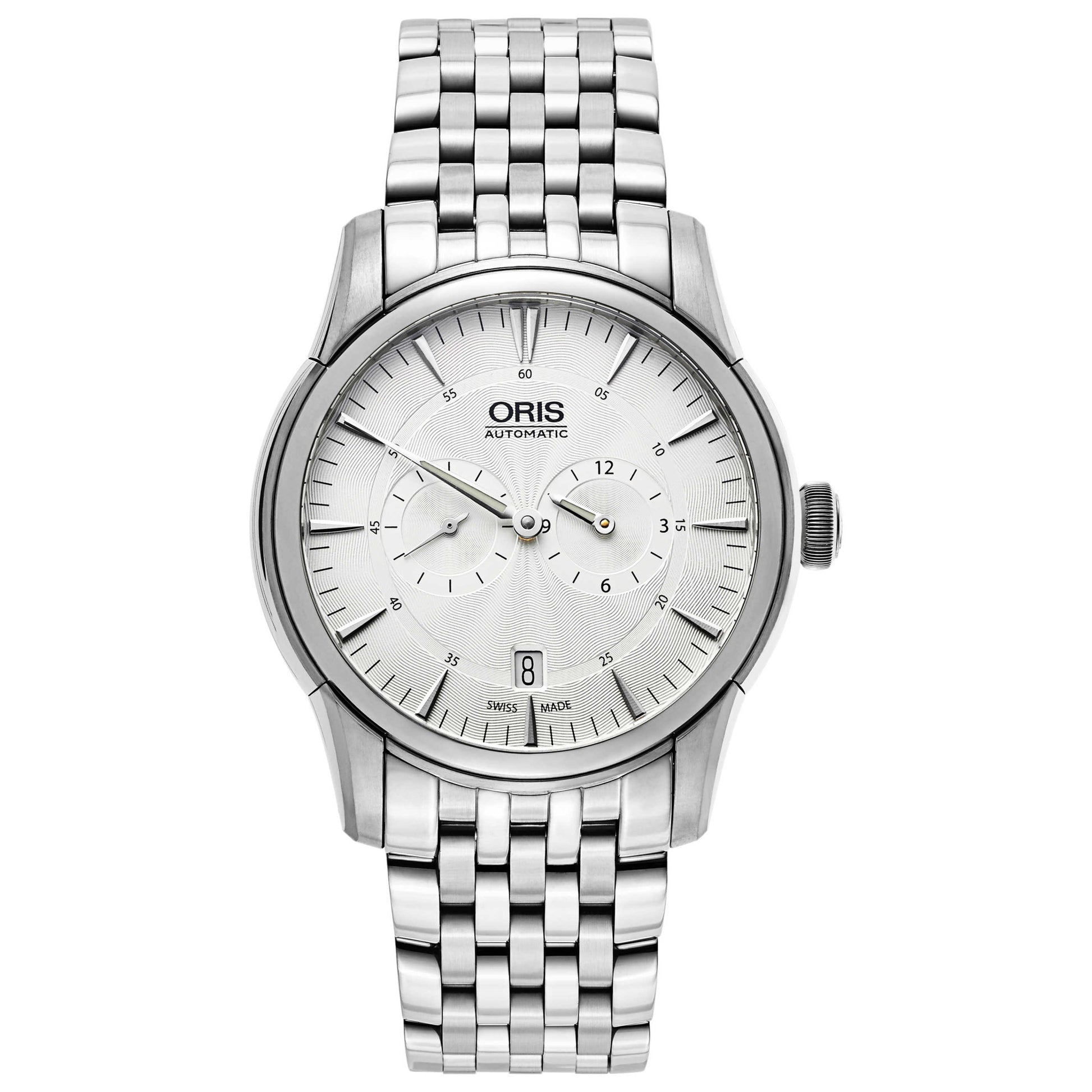 Front view of Oris Artelier Men's Automatic Watch 749-7667-4051-MB