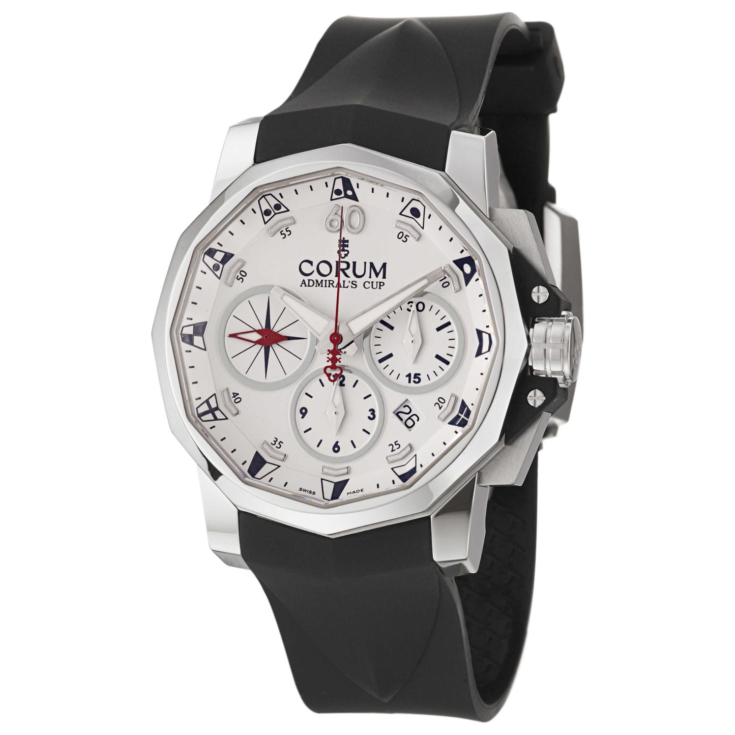 Front view of Corum Admiral's Cup Men's Automatic Watch 753-671-20-F371-AA52