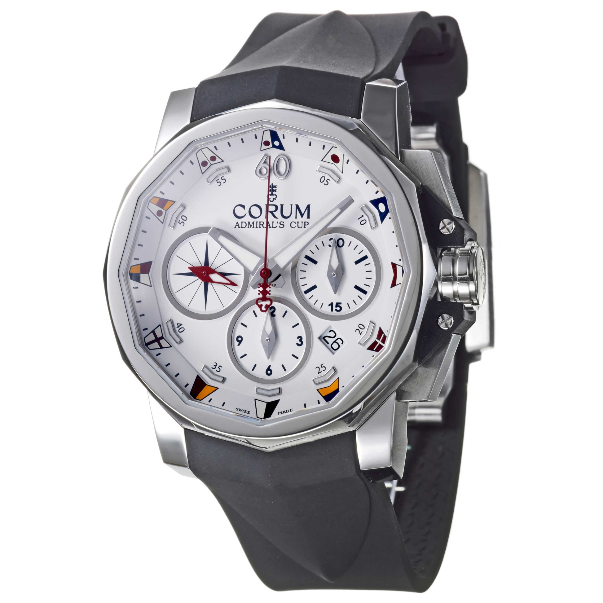Front view of Corum Admiral's Cup Men's Watch 753-691-20-F371-AA92