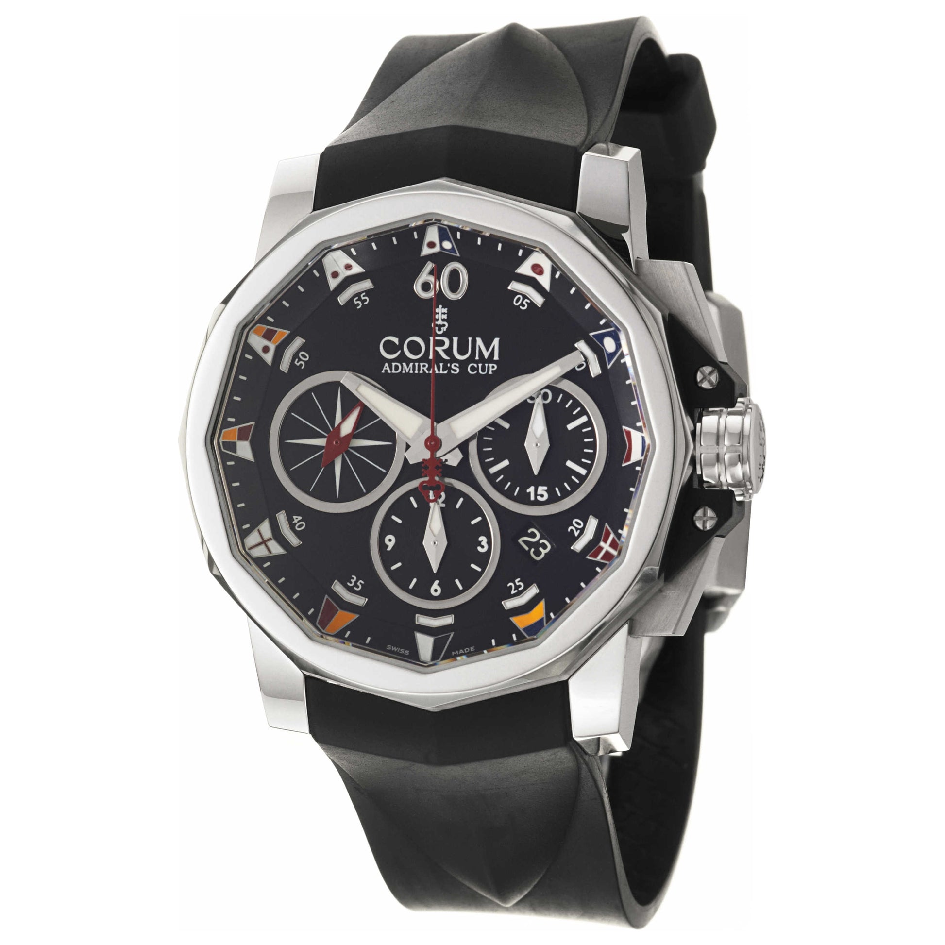Front view of Corum Admiral's Cup Men's Automatic Watch 753-691-20-F371-AN92