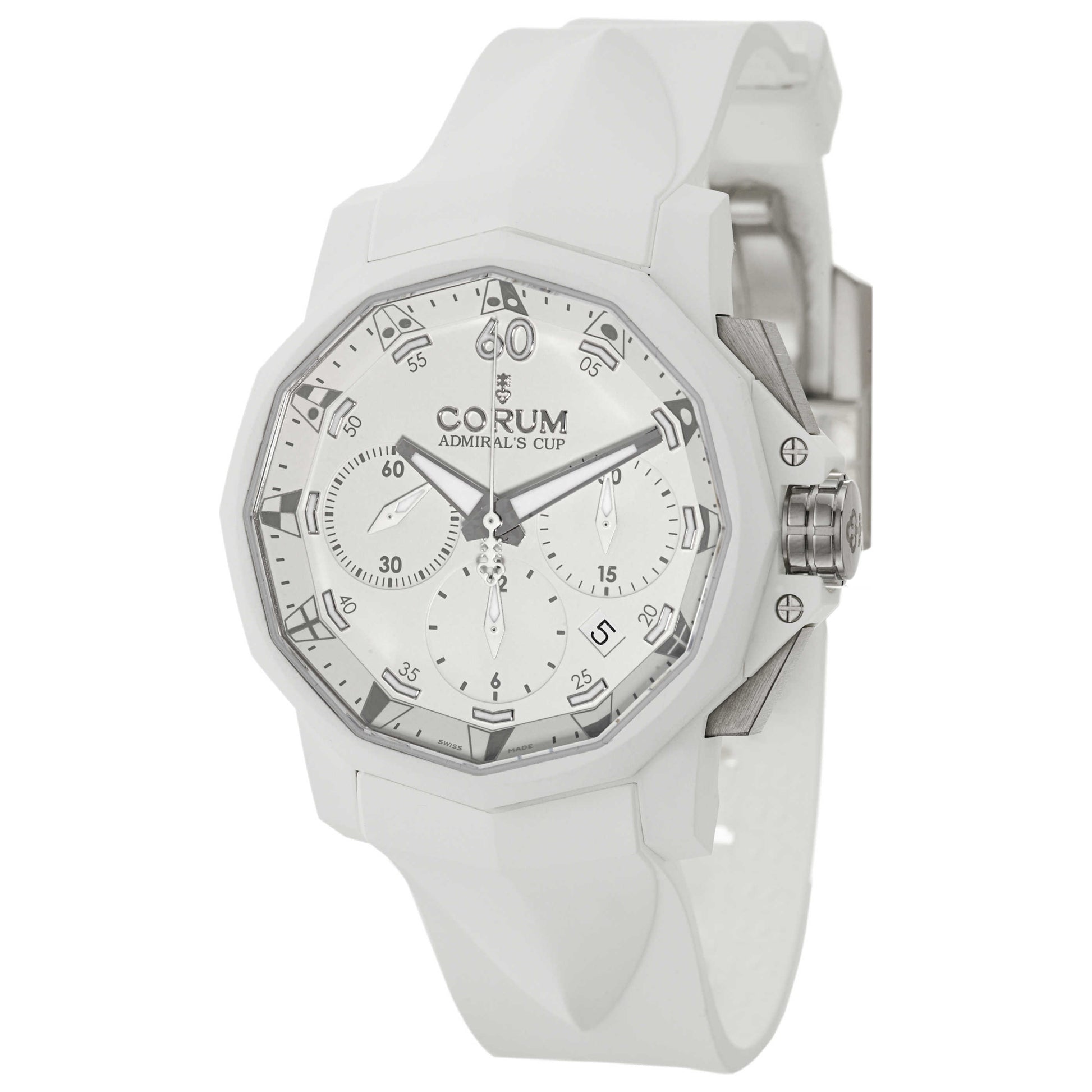 Front view of Corum Admiral's Cup Men's Automatic Watch 753-802-02-F379-AA31