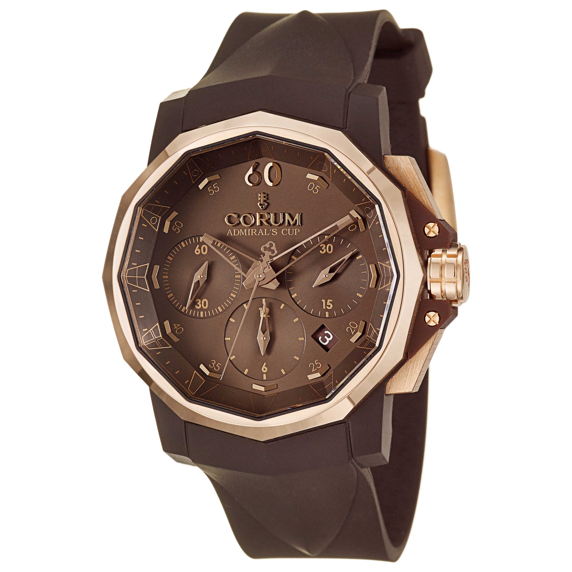 Front view of Corum Admiral's Cup Men's Automatic Watch 753-812-03-F372-AG22