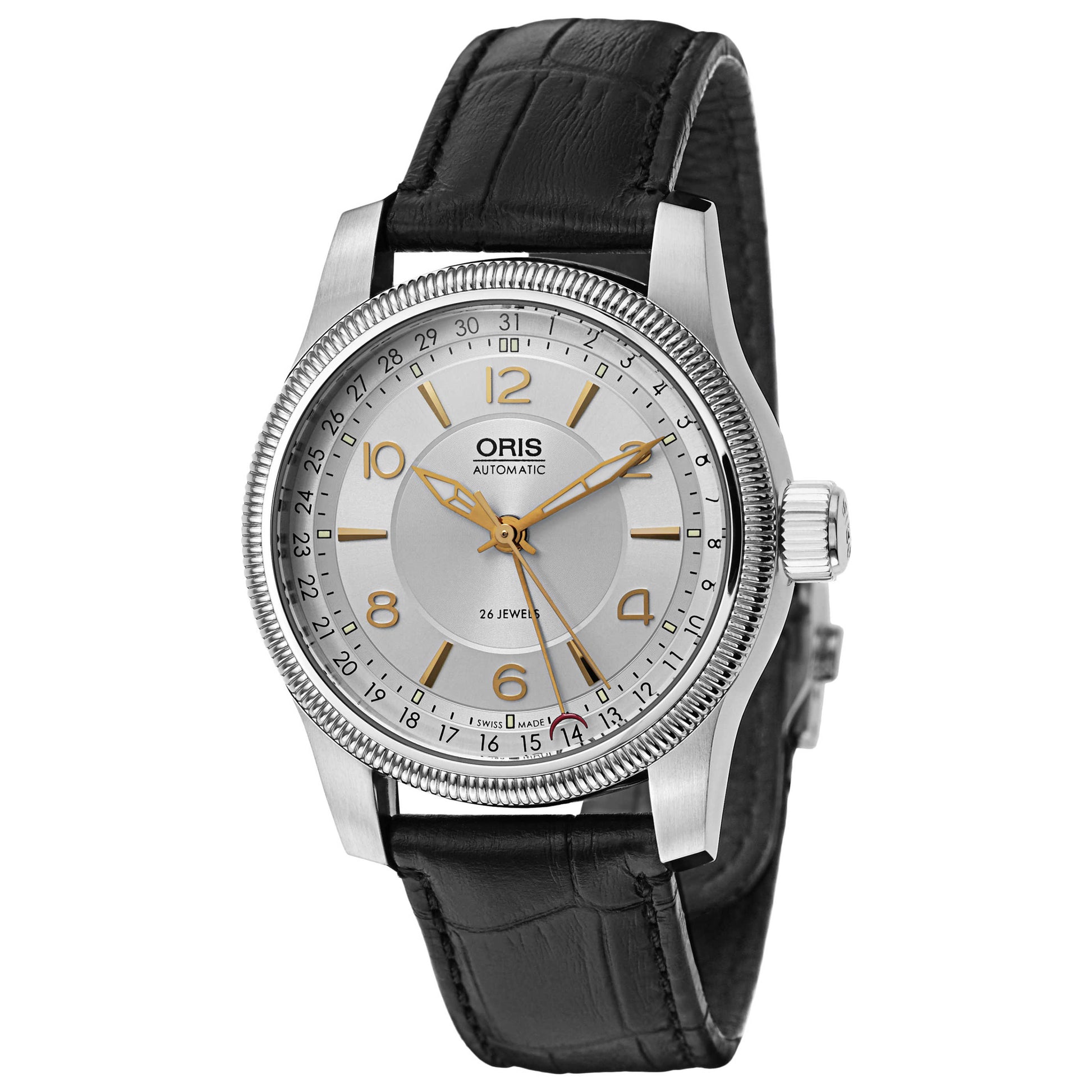 Front view of Oris Big Crown Men's Automatic Watch 754-7628-4061LS