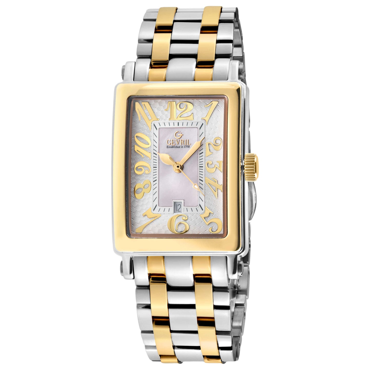 Front view of Gevril Avenue of Americas Mini Men's Quartz Watch 7544YB