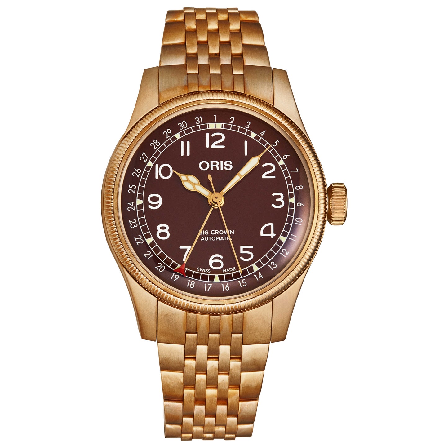 Front view of Oris Big Crown Men's Automatic Watch 75477413168MB