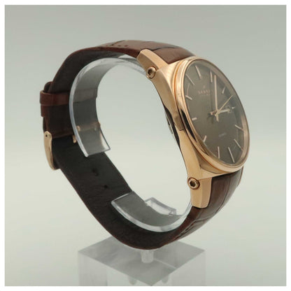 Skagen Leather Men's Automatic Watch 759LRLDJ-PO - Image #3