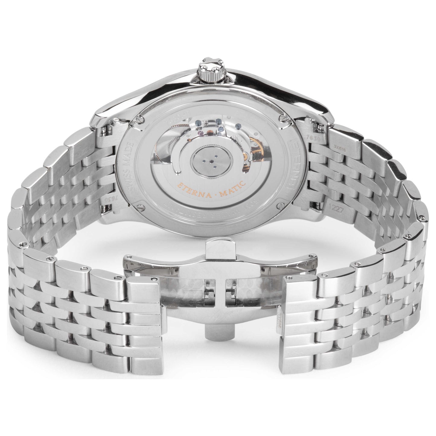 Back view of Eterna Granges Men's Automatic Watch 7630-41-15-1227