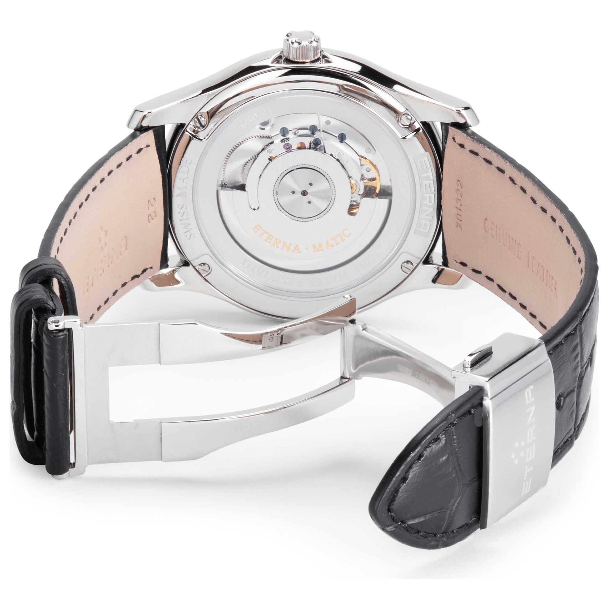Back view of Eterna Granges Men's Automatic Watch 7630-41-83-1322